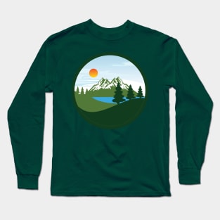 Mountains Circle Long Sleeve T-Shirt